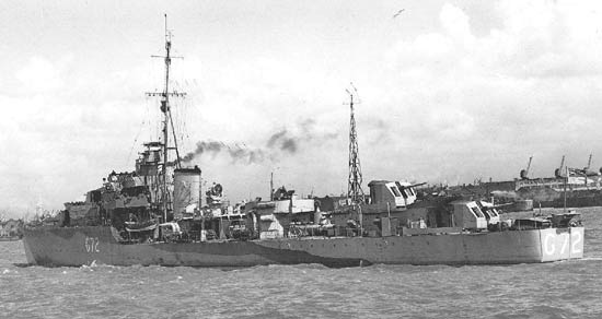 British HMS Obedient destroyer "O" class build plan 